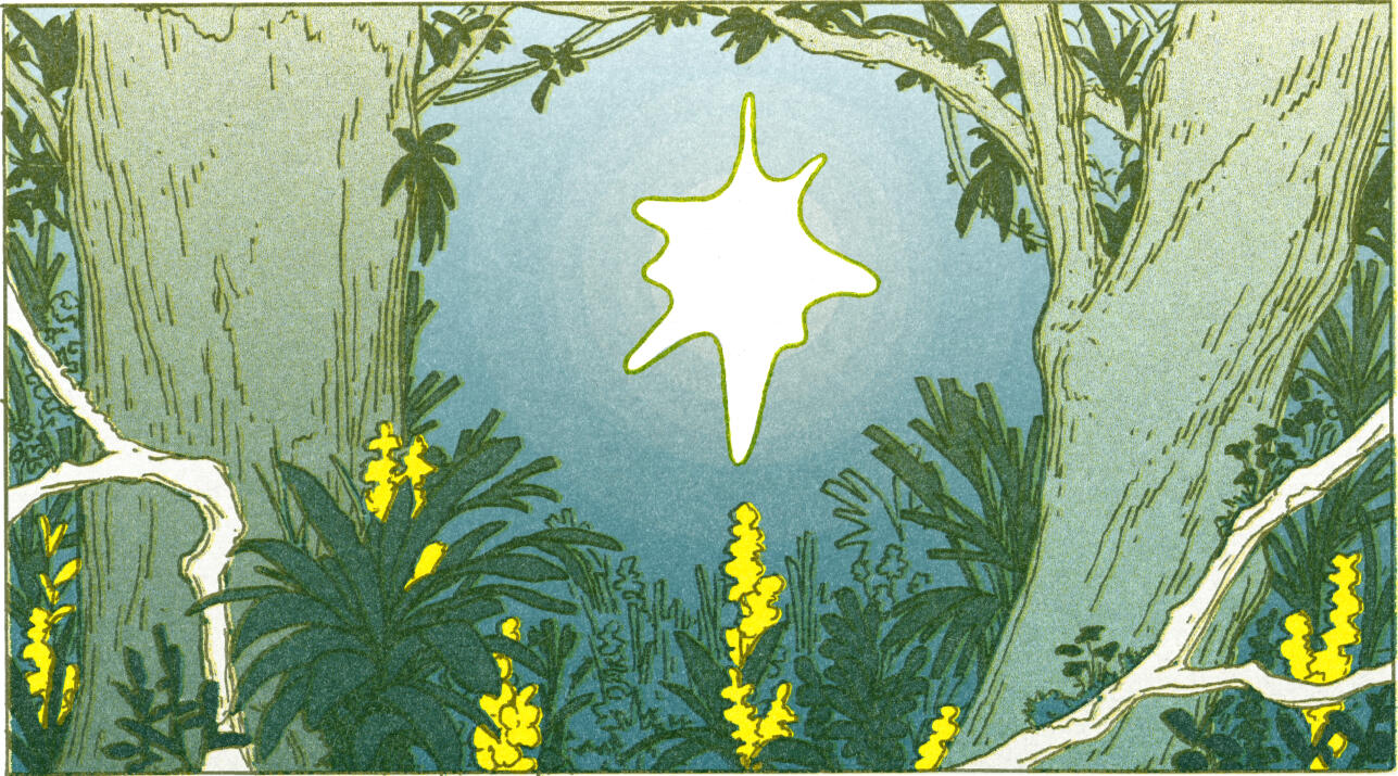 Something among the trees, personal illustration